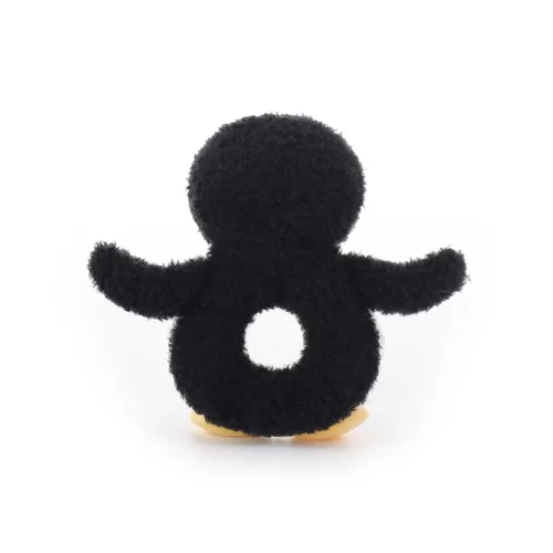 Miniatura 4 de Apricot Lamb Baby Lovey - Juguete suave de sonajero de pingüino, animal de peluche para recién nacido, suave de más de 0 meses