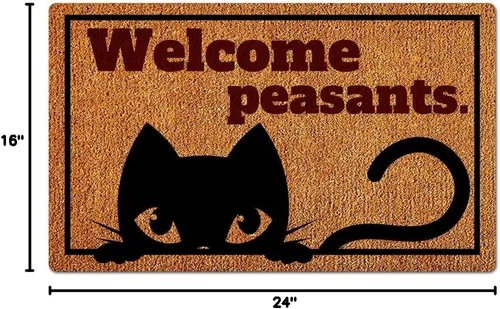Miniatura 3 de Tapete divertido de bienvenida para los campesinos, tapete de bienvenida para amantes de los gatos, regalo de bienvenida a amigos, decoración