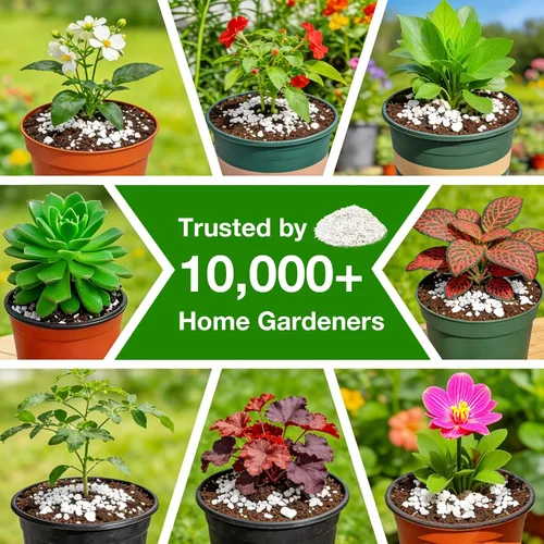 Miniatura 8 de Aditivo de Suelo Halatool 2QT de Perlita para Plantas Jardinería Interior Natural Mezcla de Tierra para Macetas Aditivo para Retener Humedad