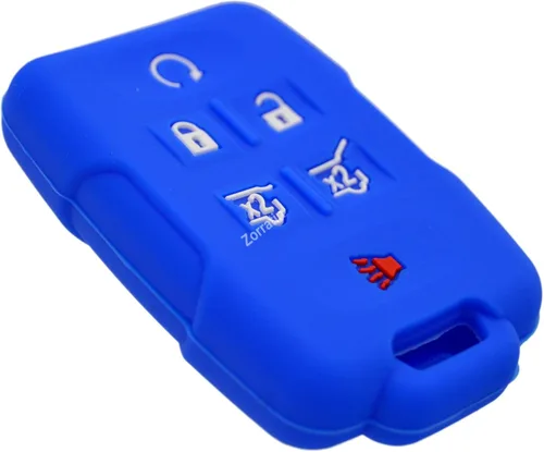 Miniatura 14 de Protector de silicona para llavero con control remoto GMC Yukon y Chevrolet Suburban Tahoe 2015-2020 SUV con encendido de llave giratoria