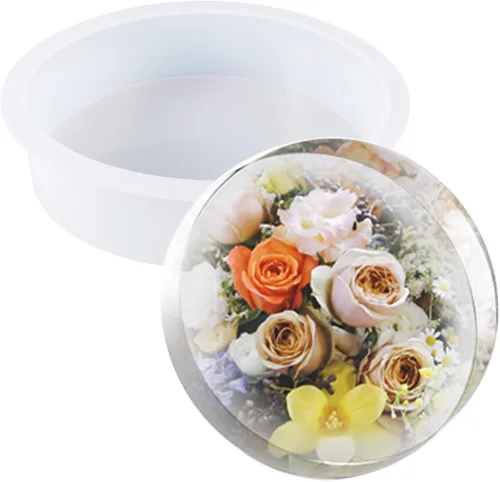 Miniatura 13 de Cayway Moldes de silicona con forma de corazón grande para flores, fundición de resina, boda de bricolaje, decoración del hogar