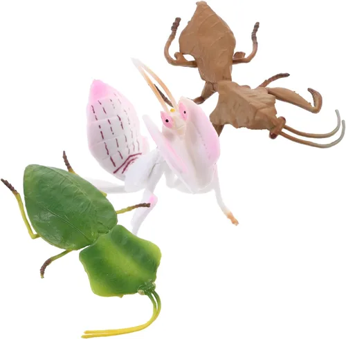 TOYANDONA Decoración de escritorio 3 unids plástico plástico juega juguetes de escritorio realista simulación modelo simulación modelo pequeño