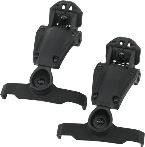 Miniatura 3 de HEARFALCOM Adaptador de riel ARC para cascos de la serie Fast compatible con orejeras Walker's Razor Negro
