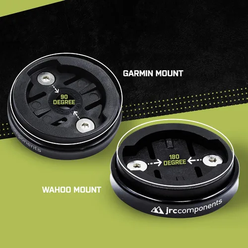 Miniatura 6 de JRC Components Enkei - Soporte de vástago de bicicleta con tapa superior Compatible con dispositivos Garmin Edge Series Cuerpo de aluminio