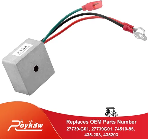 Miniatura 4 de Roykaw Regulador de voltaje de carrito de golf para modelos de gas EZGO 1994 en adelante, también se adapta a Club Car 1984-1991, Columbia/ParCar