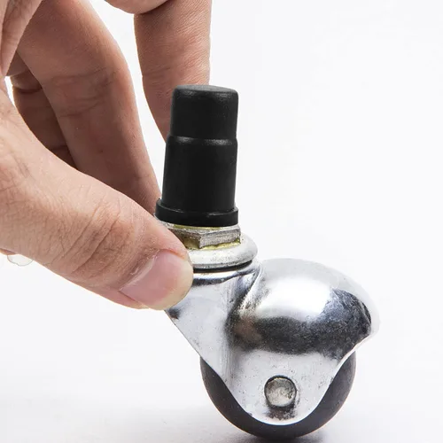 Miniatura 7 de NUOBESTY 40 fundas de repuesto para casquillo de rueda, insertos de vástago de goma de 1.18 x 0.78 pulgadas para sillas de oficina, ruedas, muebles