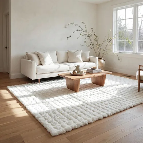 Miniatura 24 de nuLOOM SuperiorWash Collection Kai Blanco Hueso, 5 x 8 pies, esponjosa y acogedora, de alto tráfico, resistente a las manchas, fácil de limpiar, Kai