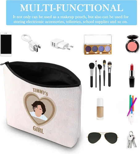 Miniatura 3 de GJTIM Bolsa de maquillaje con cremallera para fanáticos de actores y amantes del actor, bolsa de maquillaje para fanáticos fandom, Maquillaje T