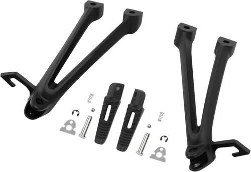 TCT-MOTORPARTS Estriberas de pie trasero negro arena soporte soporte soporte para SUZUKI GSXR600 GSXR750 2006-2007