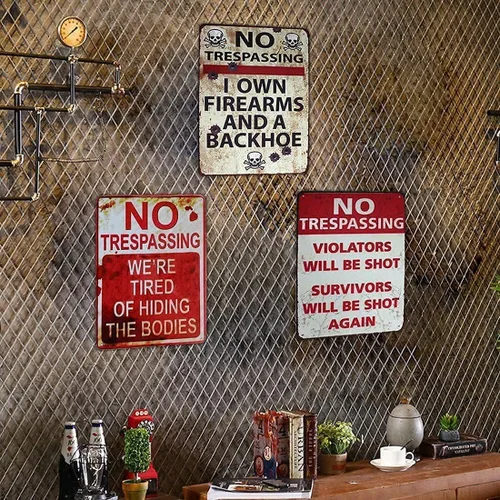 Miniatura 3 de Letrero de metal vintage con texto en inglés "That's not My Job Blechschild Blech Sign