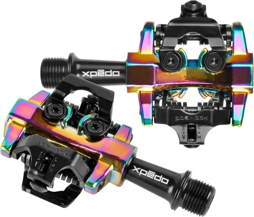 Miniatura 4 de XPEDO CXR - Pedales de ciclismo sin clip Entrada de doble cara, retención Posi-Lock, cuerpo de aluminio ligero, ideal para ciclocross, grava