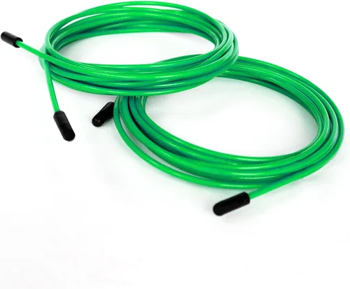 Miniatura 10 de BRANK SPORTS® Paquete de 2 cuerdas de acero de repuesto para todas las cuerdas de saltar Longitud 12 pies 2 diámetros y 7 colores para elegir