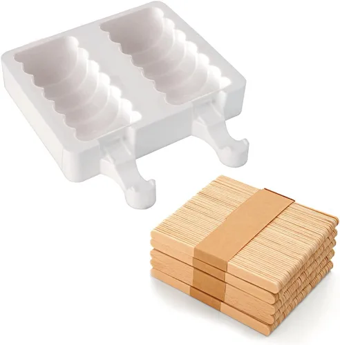 Silikomart Molde de silicona para barra de helado, juego de 2, tango