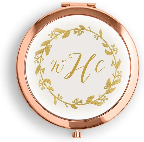 Miniatura 10 de WEDDINGSTAR Espejo compacto personalizado grabado personalizado, oro rosa - Fiesta en el jardín