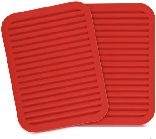 Miniatura 17 de Salvamanteles para platos calientes, salvamanteles de silicona versátil para cocina, tapete de platos y soporte para ollas para mostrador, tapete