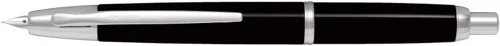 Miniatura 10 de Pilot Pluma estilográfica Decimo sin tapa, cuerpo negro, punta M (FCT-15SR-B-M)