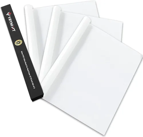 Hoja de PTFE blanco para prensa de calor, paquete de 3 hojas de PTFE antiadherentes de 12 x 16 pulgadas, papel de transferencia de calor,