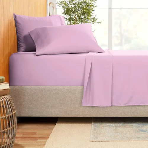 Miniatura 6 de Juego de ropa de cama de 800 hilos de 4 piezas, 100% algodón egipcio, sábana bajera de algodón de fibra larga, se adapta a colchones de hasta 12