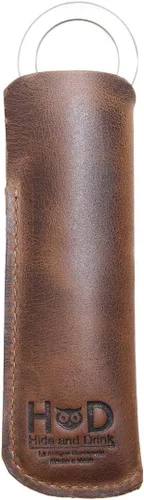 Miniatura 6 de Hide & Drink, Estuche de peine rústico (peine no incluido), funda protectora, funda elegante, cuidado personal, accesorios de peluquería, cuero