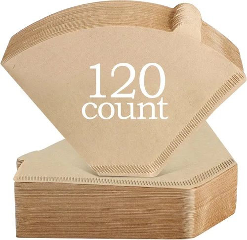 Miniatura 13 de Niveaya 200 filtros de café – Tamaño 02, filtro de café de papel natural, sin soplado, desechable para verter sobre y goteo (2-4 tazas)