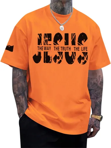 Miniatura 10 de Camisas de fe cristiana de Jesús para hombres, con versículo bíblico religioso, cruz religiosa, camiseta inspiradora, camisetas gráficas de gran