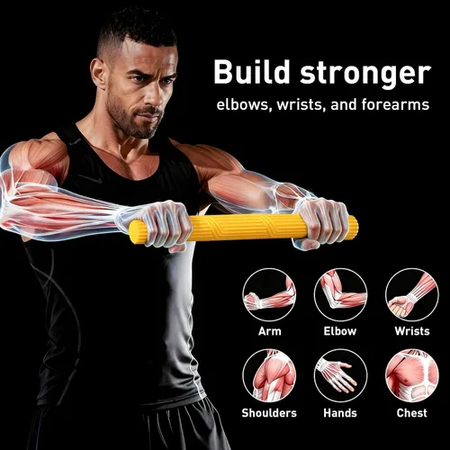 Miniatura 2 de Barra de terapia flexible flexible para terapia física, fortalecedor de agarre de mano para terapia física y oficina, alivia el dolor de tendinitis