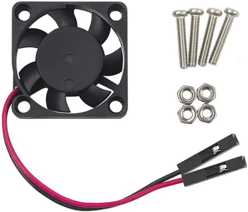 Miniatura 2 de 2 ventiladores 3007 para Raspberry Pi 5 1.181x1.181x0.276 in Cooler Pi ventilador de caja de enfriamiento sin escobillas 1.181 in 1.18in 3.3V 5V DC
