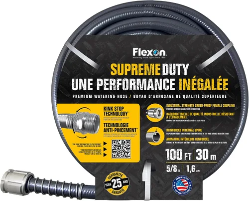 Miniatura 5 de Flexon Supreme Duty - Manguera de jardín resistente de 5/8 pulgadas x 50 pies, resistente a las torceduras, alta resistencia a las explosiones