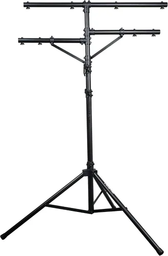 Miniatura 9 de Sound Town Paquete de 2 soportes de iluminación para DJ, altura ajustable, 9 pies de alto, con barra en T y base de trípode (STLS-T09-PAIR)