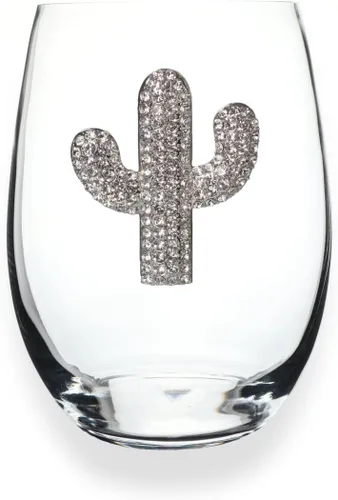 Miniatura 8 de THE QUEENS' JEWELS Magnolia - Copa de vino con tallo con joyas, 21 onzas, regalo único para mujeres, cumpleaños, lindo, divertido, sin pintar