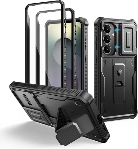 Miniatura 14 de Dexnor Funda para Samsung Galaxy S24 con Cubierta Deslizante Integrada para Cámara y Protector de Pantalla y Soporte, Funda Resistente a los Golpes