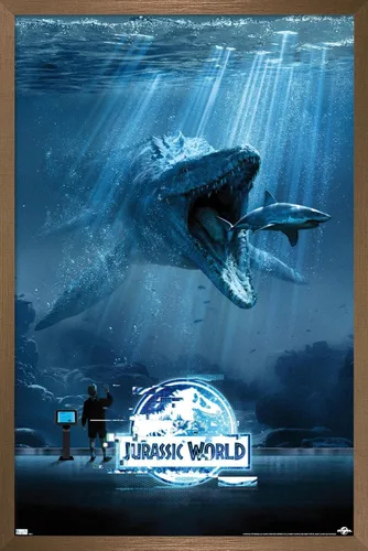Miniatura 10 de Trends International Jurassic World - Póster de pared de agua, 14.725 x 22.375 pulgadas, versión premium sin marco