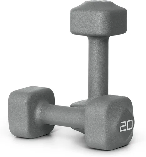 Miniatura 9 de Tone Fitness Pares de Mancuernas de Pesas de Neopreno con Cabeza Cuadrada Antirrodamiento Múltiples Opciones Azul