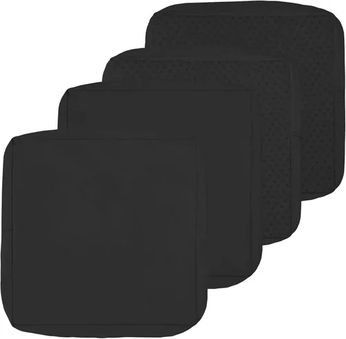 Miniatura 42 de Easy-Going - Paquete de 4 fundas de cojín impermeables para patio, de 24x22x4 pulgadas, fundas de repuesto antideslizantes para asientos al aire