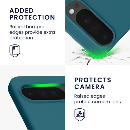 Miniatura 43 de kwmobile Funda Compatible con Google Pixel 6 Pro - Funda de teléfono de silicona TPU con acabado suave - Azul Arrecife