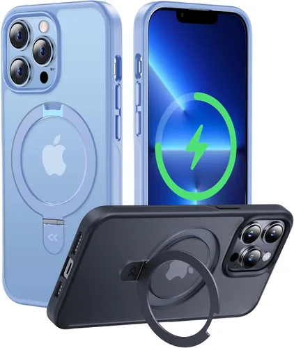 Miniatura 39 de CASEKOO- Funda para iPhone 15 c/soporte magnético invisible [protecc. militar contra caídas] [compatible c/MagSafe], a prueba de impactos, delgada