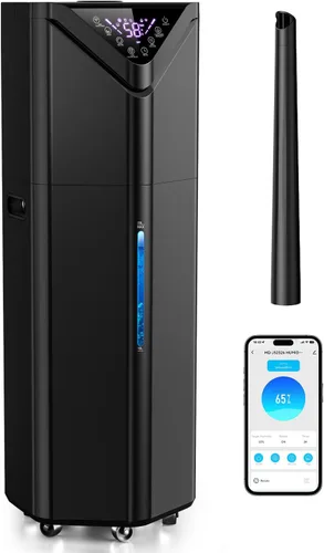 Humidificadores de 5 galones para dormitorio, habitación grande, 2800 pies cuadrados, control remoto y aplicación, humidificador silencioso de
