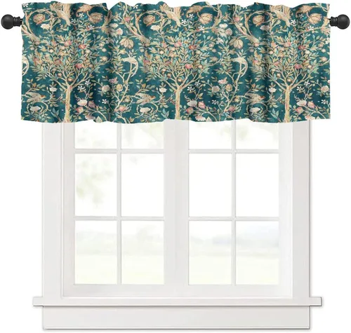 Miniatura 26 de William Morris - Cenefa de cocina, diseño retro de ladrones de fresas, estampado floral, para cocina, sala de estar, baño, cafetería, decoración