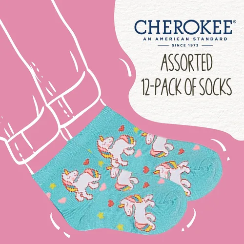 Miniatura 2 de Cherokee baby-girls 12 Pack Shorty Socks