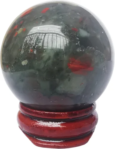 Miniatura 4 de Escultura de esfera de adivinación de cristal curativo de labradorita negra de 1.575 pulgadas, bola de piedras preciosas, colección decorativa