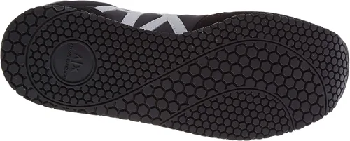 Miniatura 4 de AX ARMANI EXCHANGE Tenis con logo y cordones para hombre, Negro + Blanco