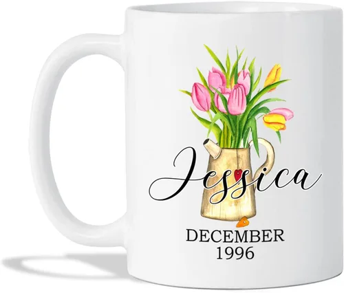 Miniatura 11 de Taza de café personalizada de cactus, taza de flores de cactus con nombre, taza de té de cactus, taza de cerámica con nombre personalizado, regalos