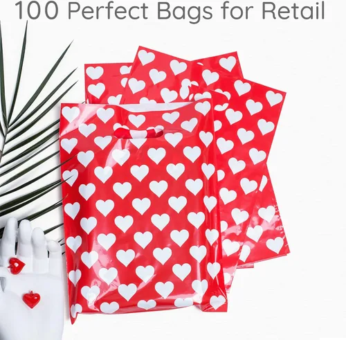 Miniatura 2 de Choice Marts - 100 bolsas de 1.5 mil de grosor, 9 x 12 pulgadas, bolsas con asas extragruesas perfectas para mercancía y pequeñas empresas