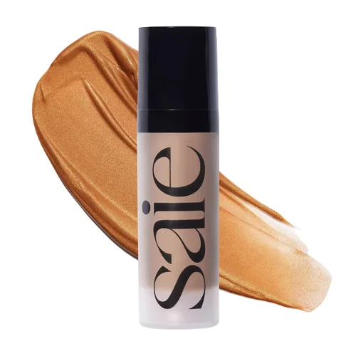 Miniatura 18 de Saie Mini Glowy Super Gel - Base de maquillaje hidratante y suero iluminador enriquecido con vitamina C y aceite de escualano, maquillaje líquido