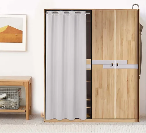 Miniatura 96 de PI Cortinas opacas para dormitorio, tratamiento de ventana con aislamiento térmico de anillo superior, cortinas oscurecedoras de habitación