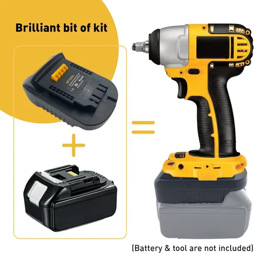 Miniatura 7 de EID Adaptador MT20DL para batería Makita de 18 V a Dewalt 20 V Max XR DCB180 Herramientas Convertir para Makita BL1850B BL1840 BL1830B BL1815 a
