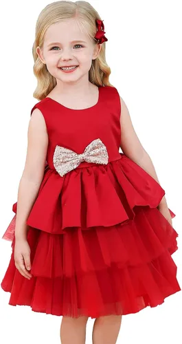 Miniatura 7 de TTYAOVO Vestido de fiesta de princesa de flores para niñas de 1 a 5 años