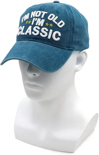 Miniatura 37 de Divertidos regalos de jubilación o cumpleaños sombreros para hombres y mujeres, gorra de béisbol clásica I'm Not Old Regalos para papá, abuelo