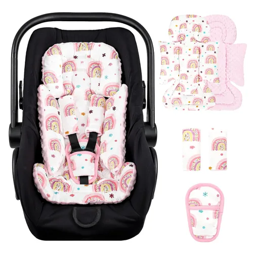 Miniatura 10 de Pea Pod - Soporte para la cabeza del asiento de coche para bebé recién nacido, 2 en 1 Soporte para la cabeza del asiento de coche para bebés