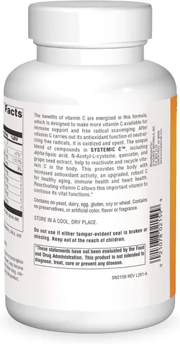 Miniatura 2 de Source Naturals Systemic C, 500mg - 120 Cápsulas